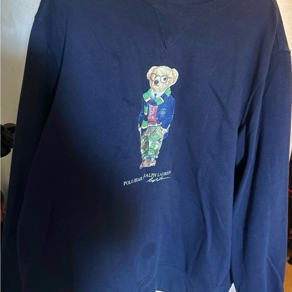 Mens Preppy Polo Bear Fleece Sweatshirt by Polo Ralph Lauren